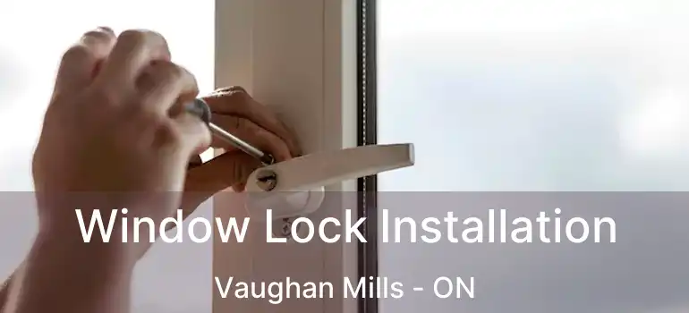  Window Lock Installation Vaughan Mills - ON