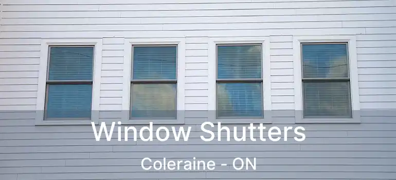 Window Shutters Coleraine - ON