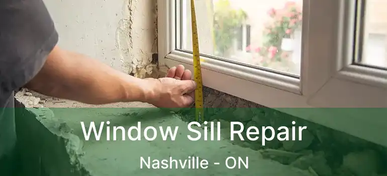 Window Sill Repair Nashville - ON