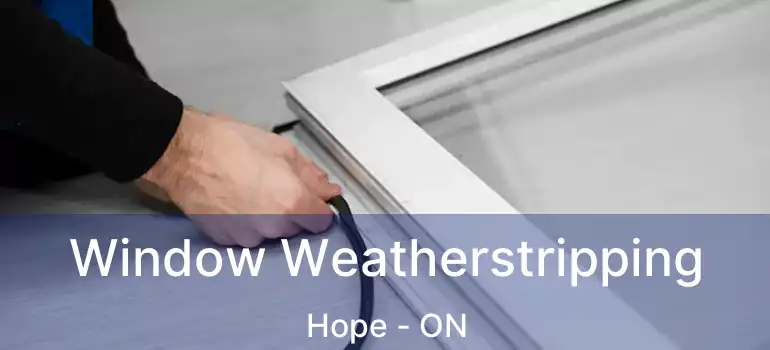  Window Weatherstripping Hope - ON