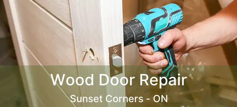 Wood Door Repair Sunset Corners - ON